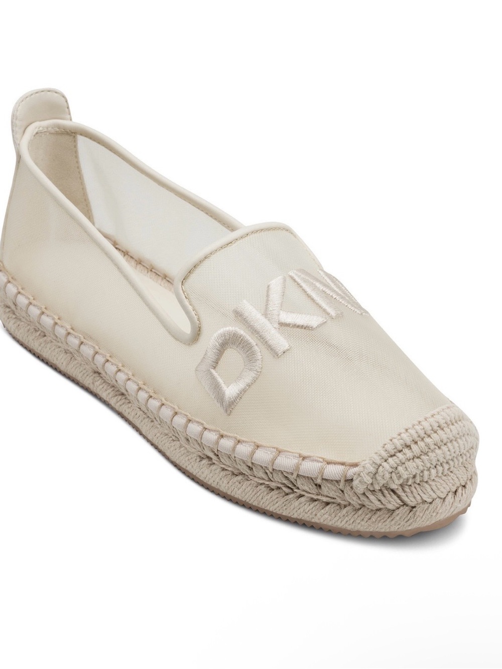 DKNY Women's Mallandra Logo Slip-On Espadrille Flats